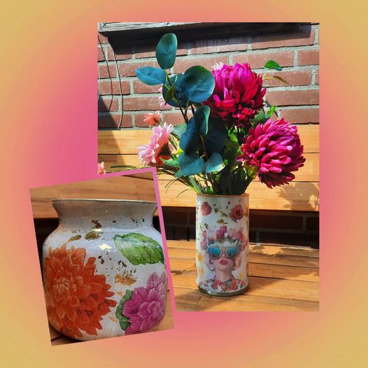 decoupage vaas